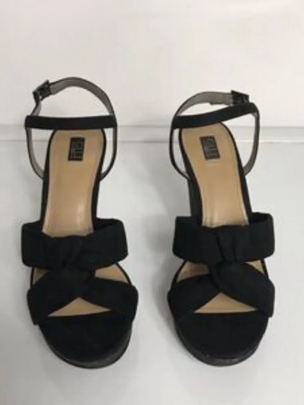 Gili Knotted Kahlie Front Wedge Ankle Strap